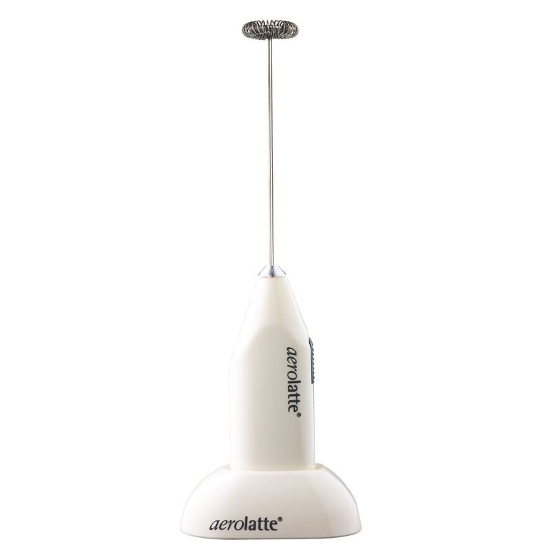 Mjölkskummare med hållare, creme