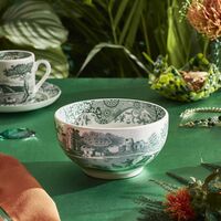 Heritage Green Italian skål 11 cm, grønn/hvit