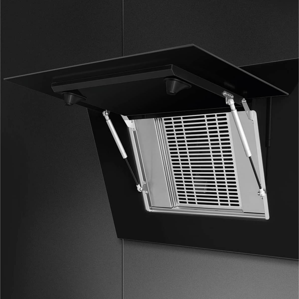 KV194B3 veggmontert ventilator 90 cm, svart