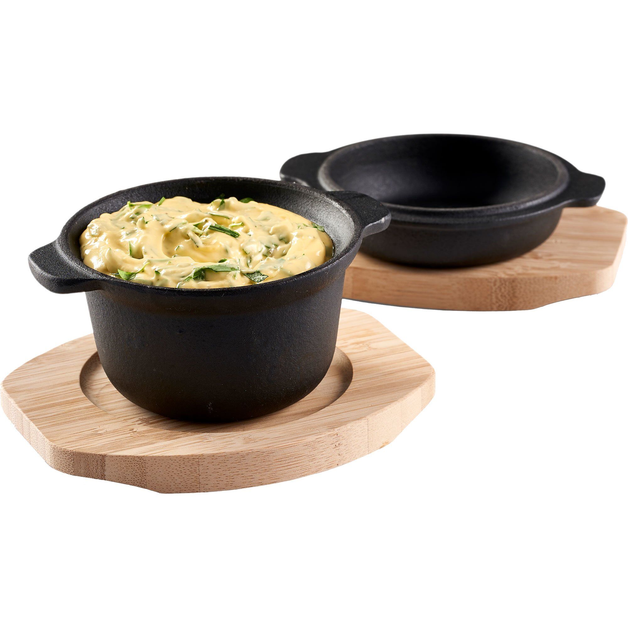 Serveringsgryta med bambubricka