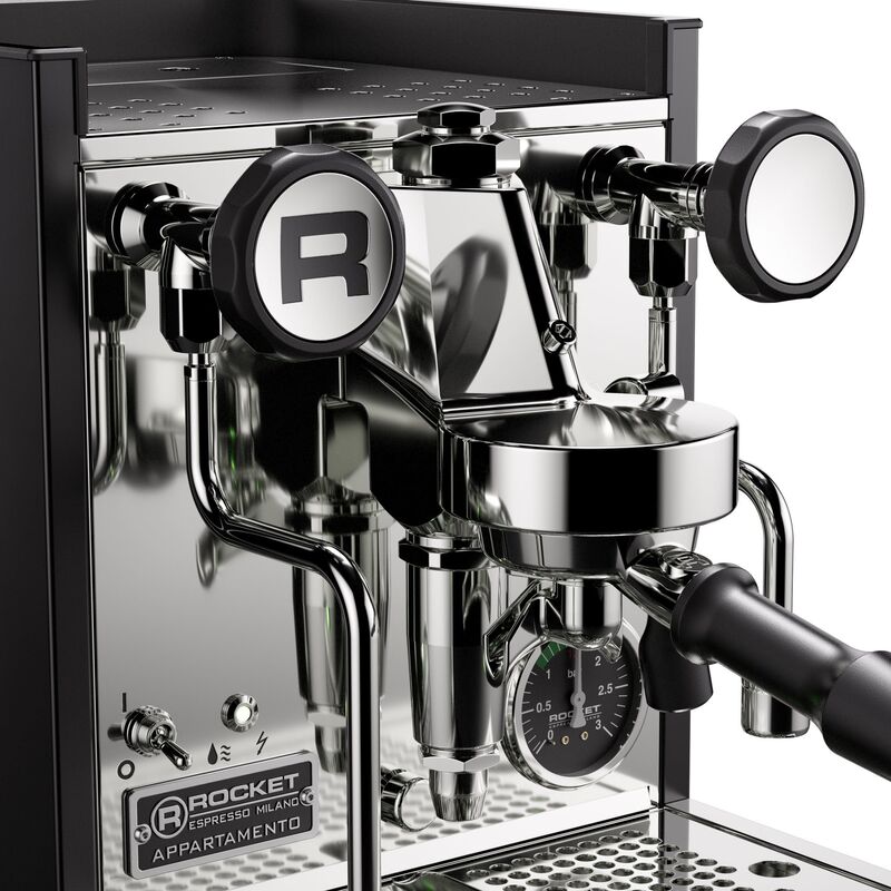 Appartamento TCA espressomaskin, svart/koppar