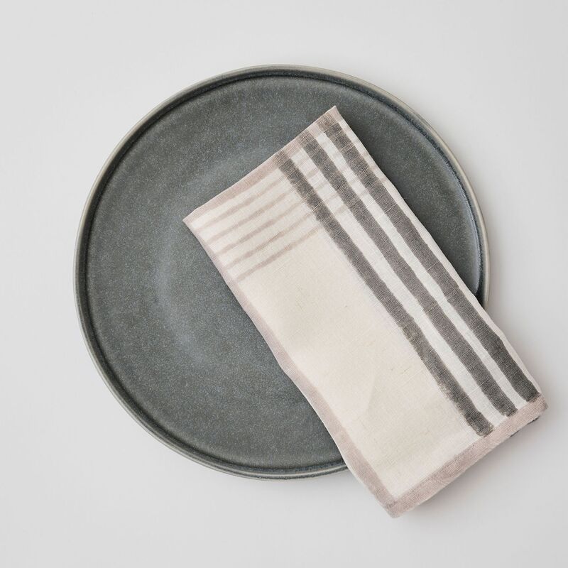 Ella lautasliina, grey checkered