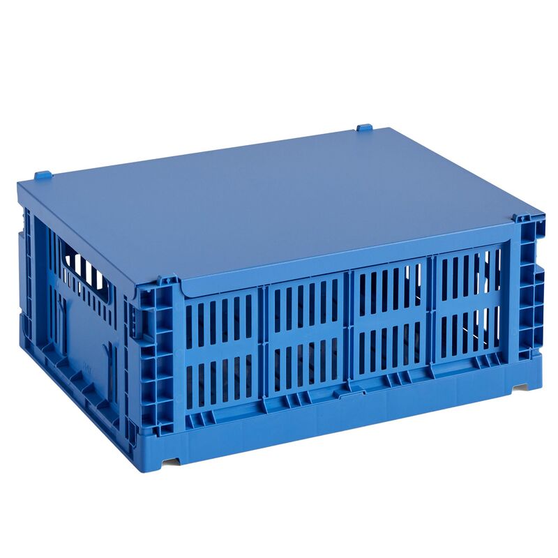 Låg, Colour Crate, electric blue, medium