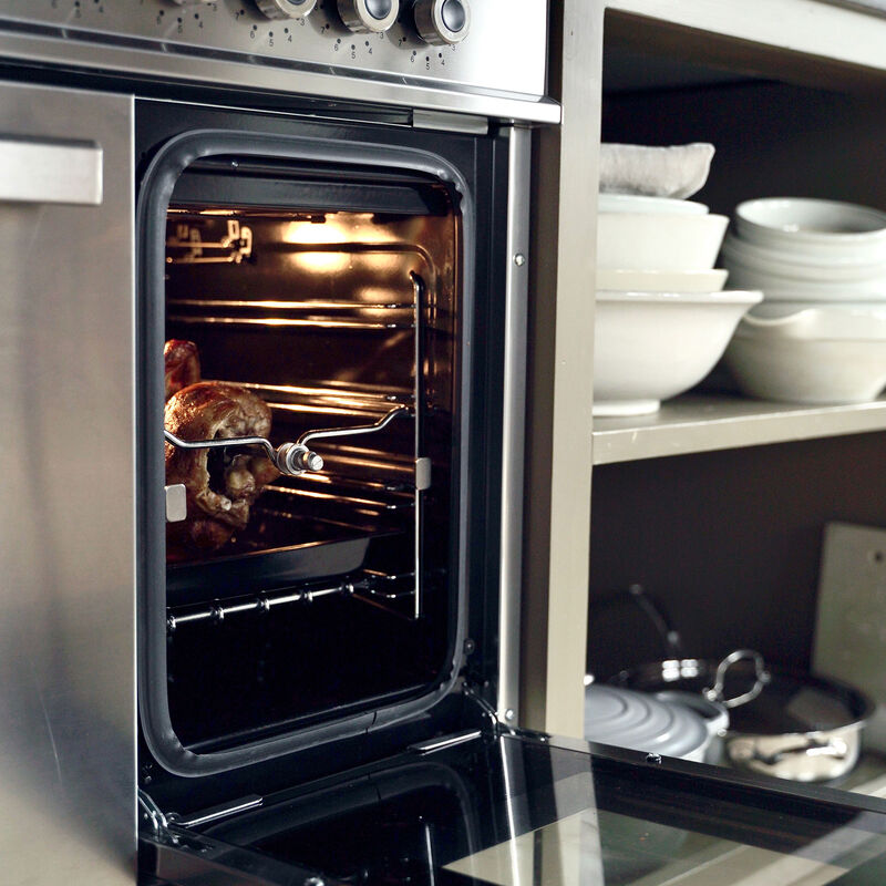 Professional hvitevarepakke 90 cm, rustfritt stål