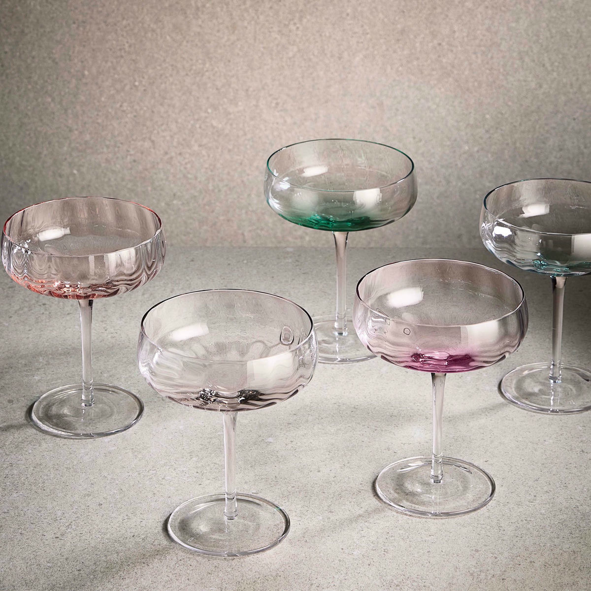 Champagne-/cocktailglass 30 cl, rød