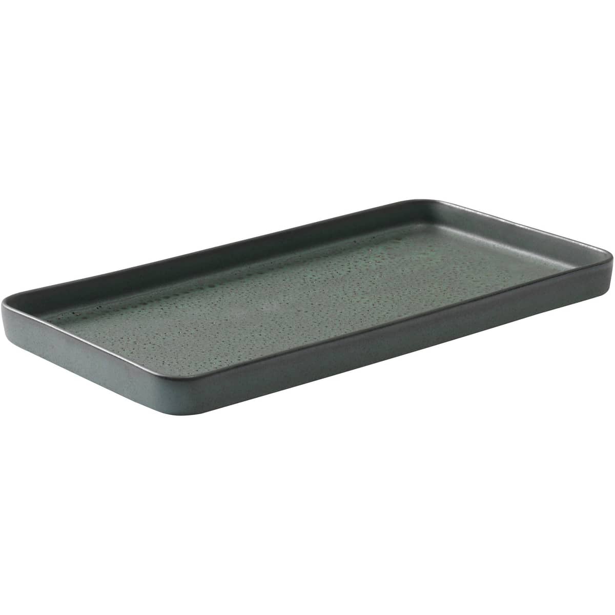 Nelikulmainen RAW-lautanen, northern green, 34 x 18 cm.