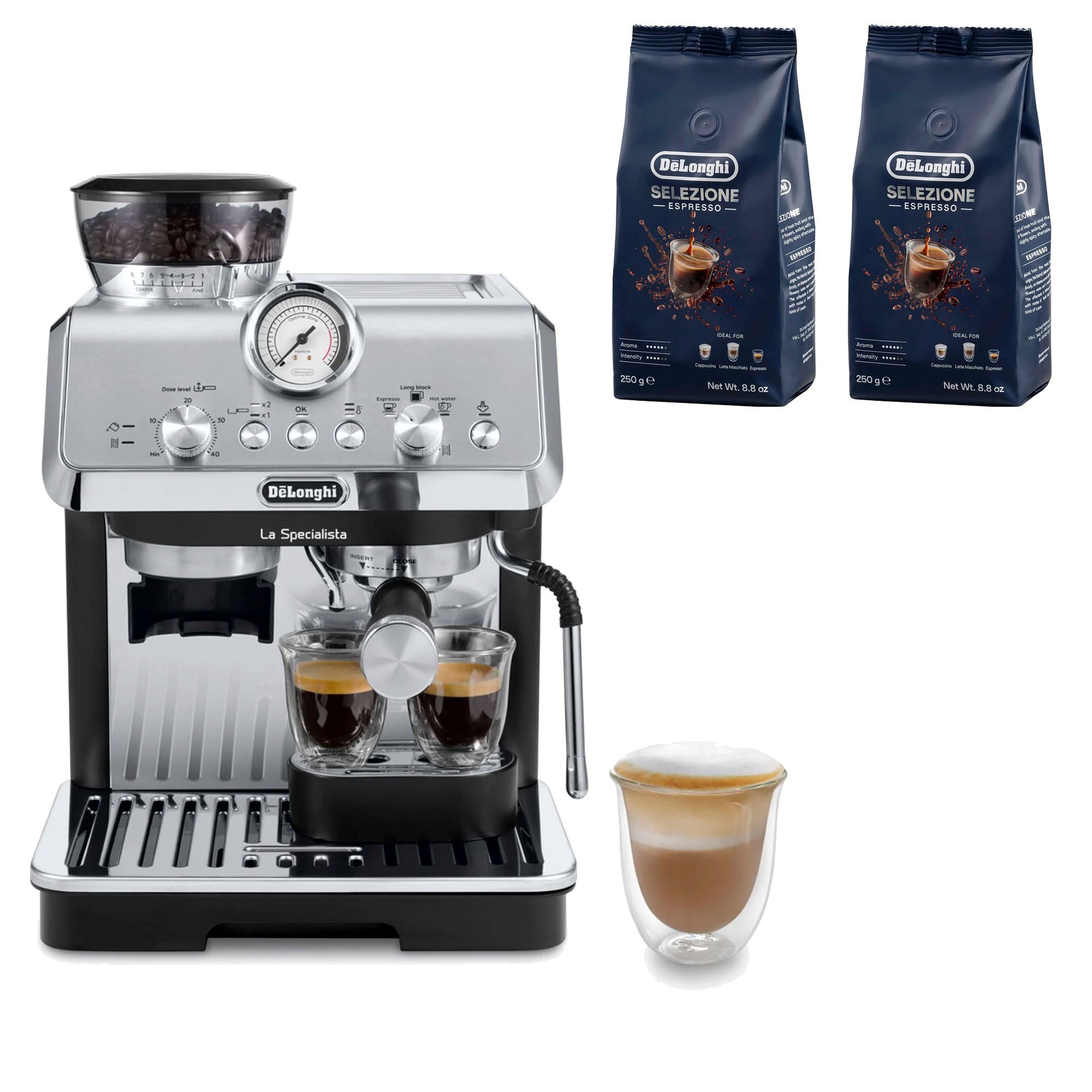 La Specialista Arte espressomaskin & 2 st kaffebönor DLSC600
