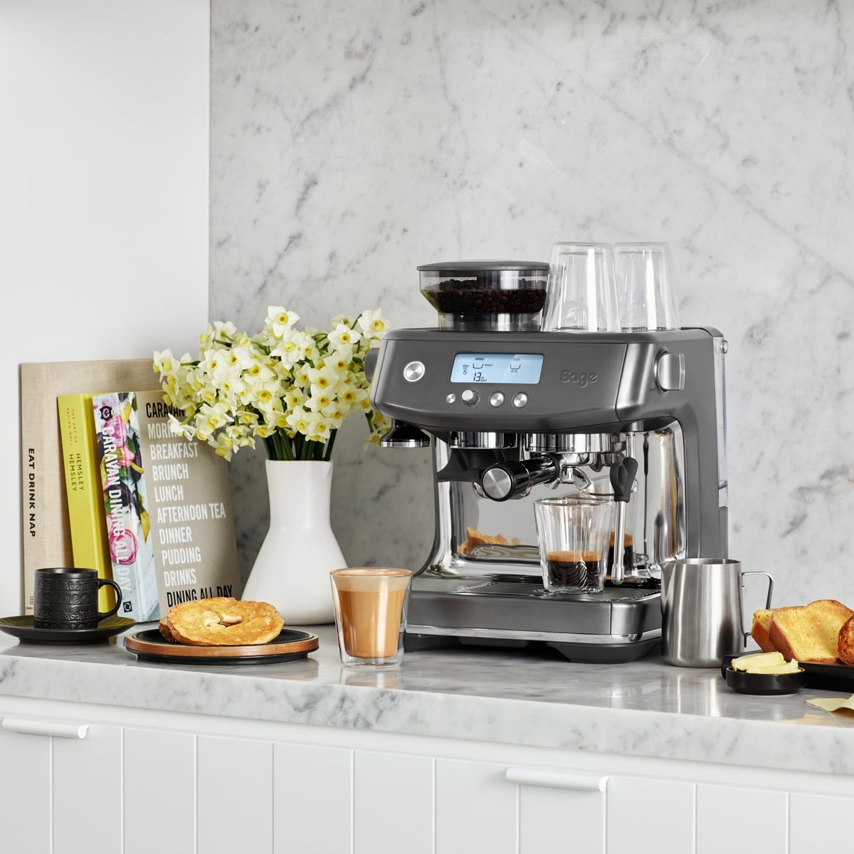 SES878BST Barista Pro -espressokone, harmaa