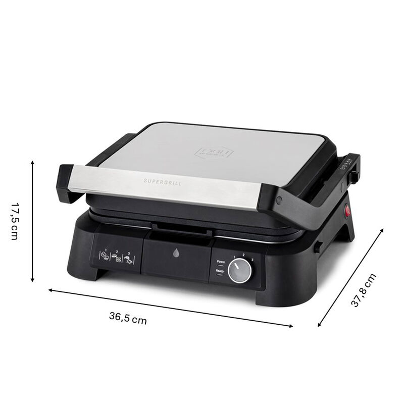 SuperGrill 3in1, rustfritt stål