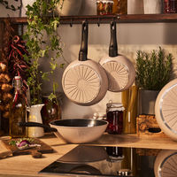 Ledro stegepande, beige 20 cm