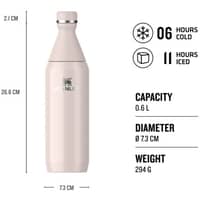 All Day Slim Bottle termos 0,6 litraa, rose