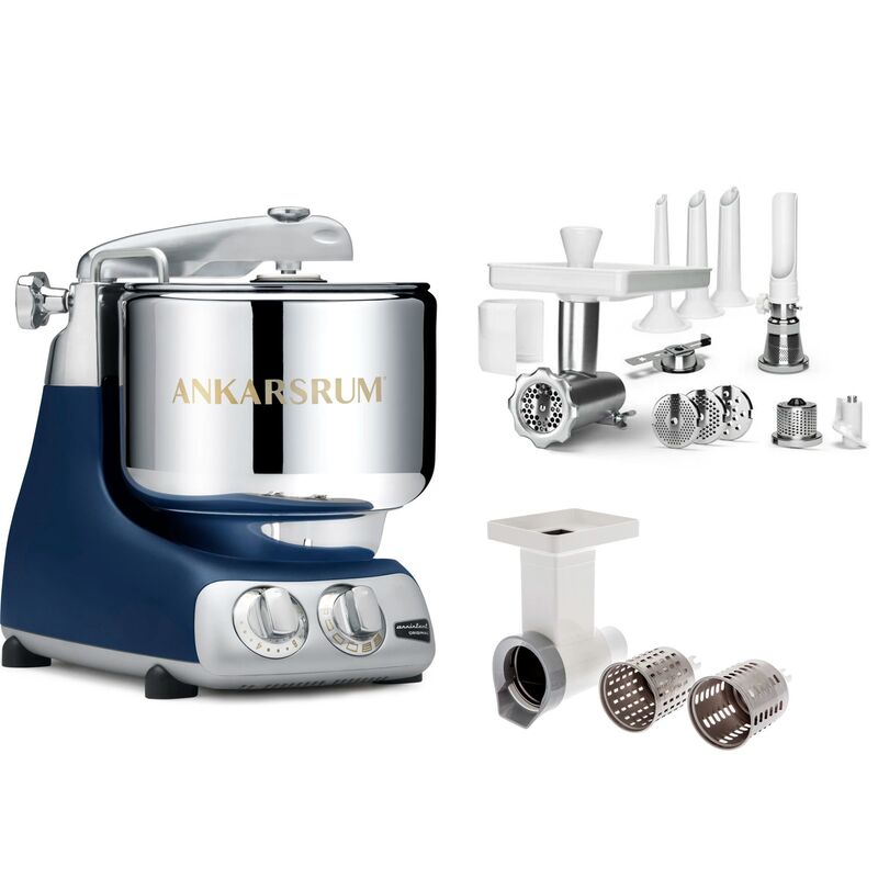 Köksmaskin, stort tillbehörspaket, royal blue