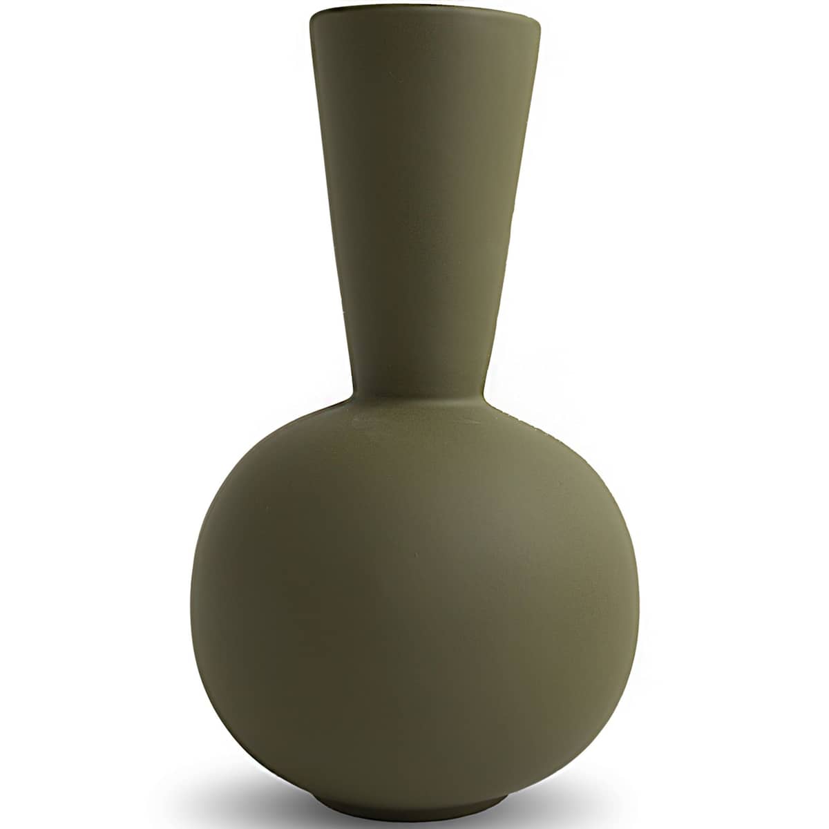 Trumpet vas, 30 cm, olive