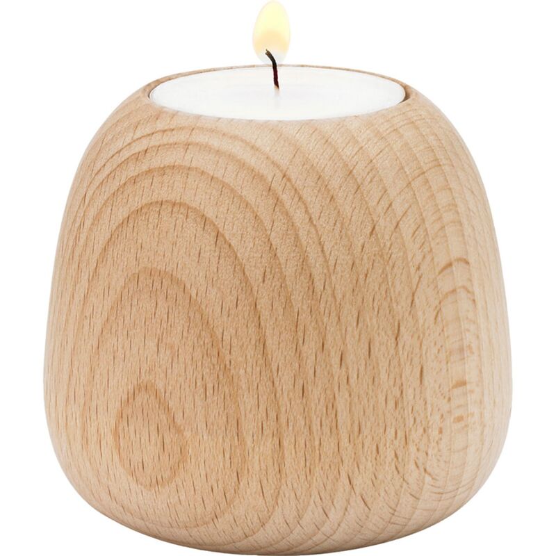 liten ljusstake, bokträ