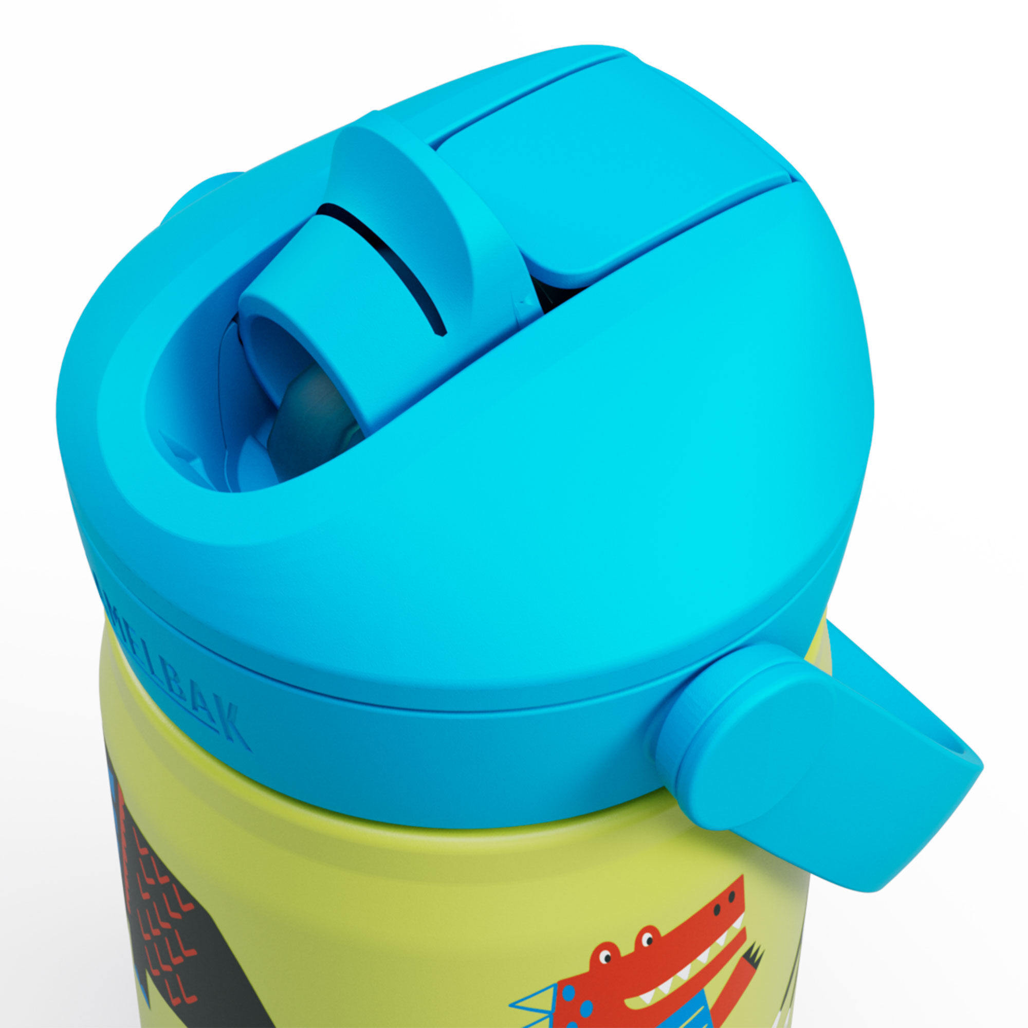 Thrive Flip Straw Kids vesipullo 0,35 litraa, Dino Jam