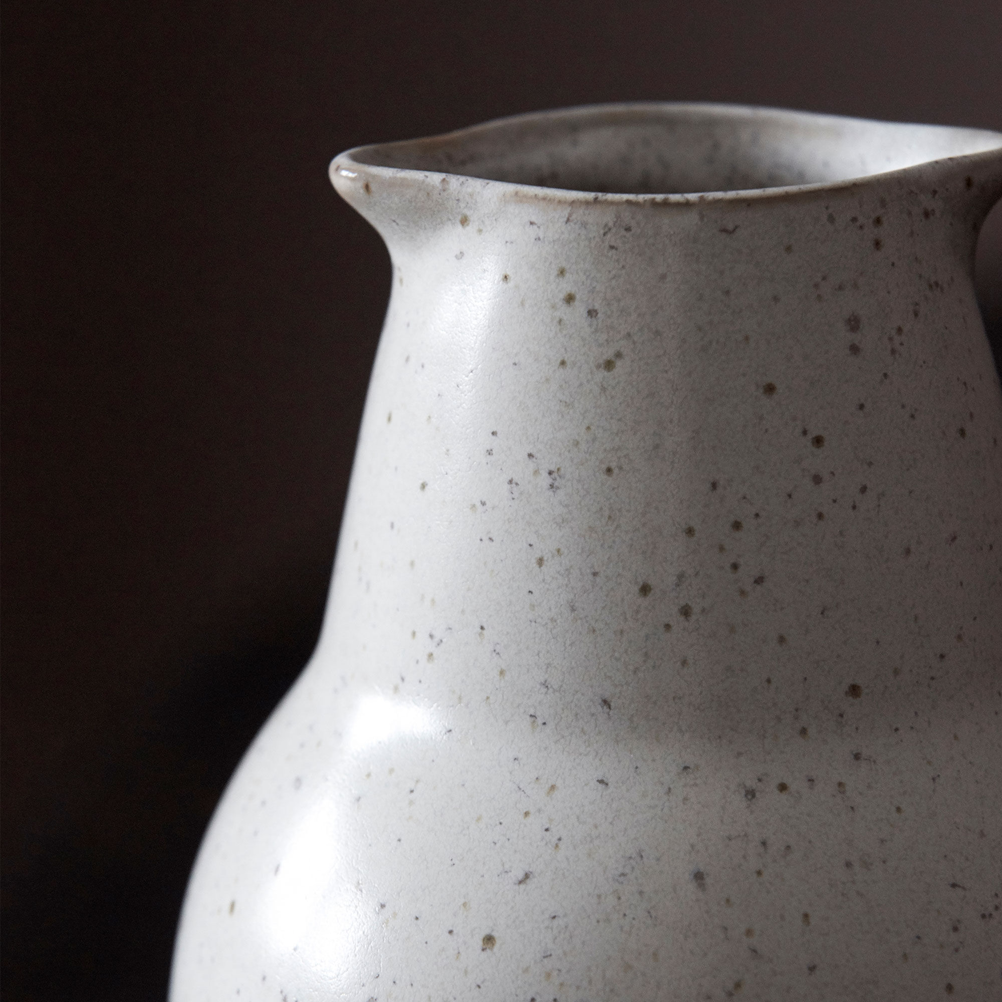 Pion flaska, liten, grå/vit