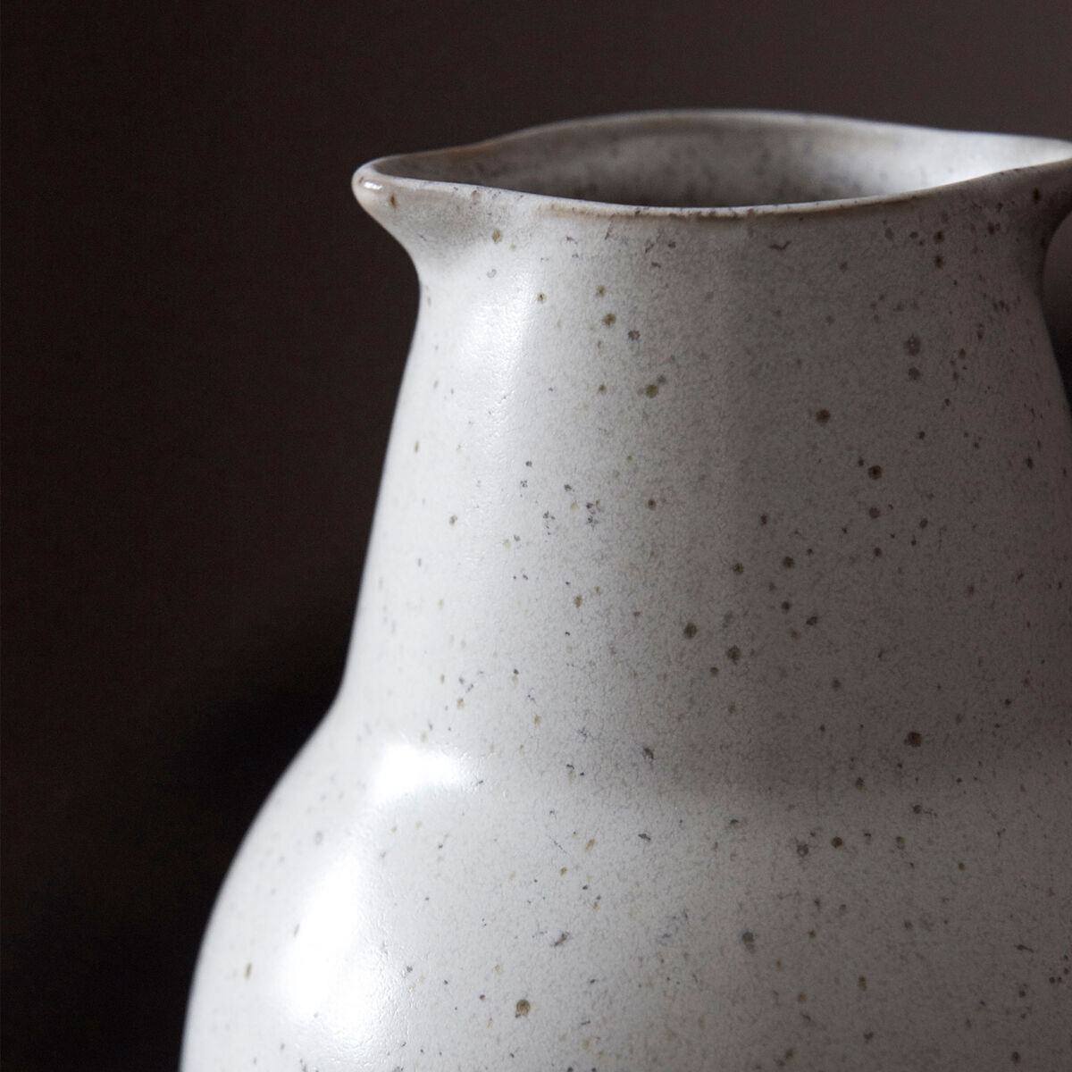 Pion flaske, lille, hvid/grå