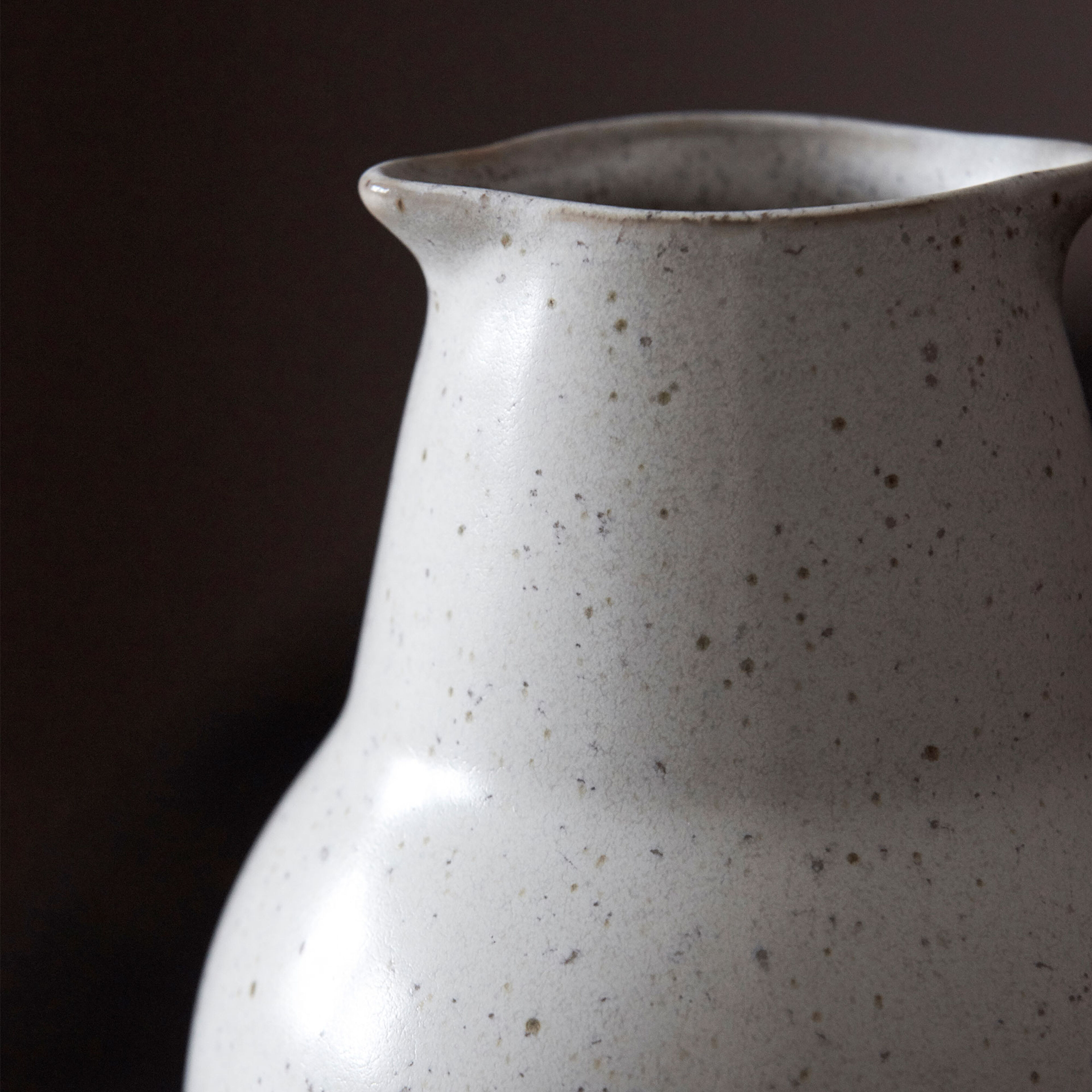 Pion flaska, liten, grå/vit