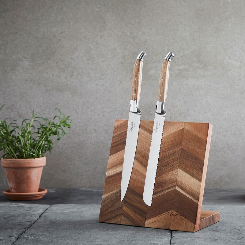 Magneettinen veitsiteline, akasiapuu