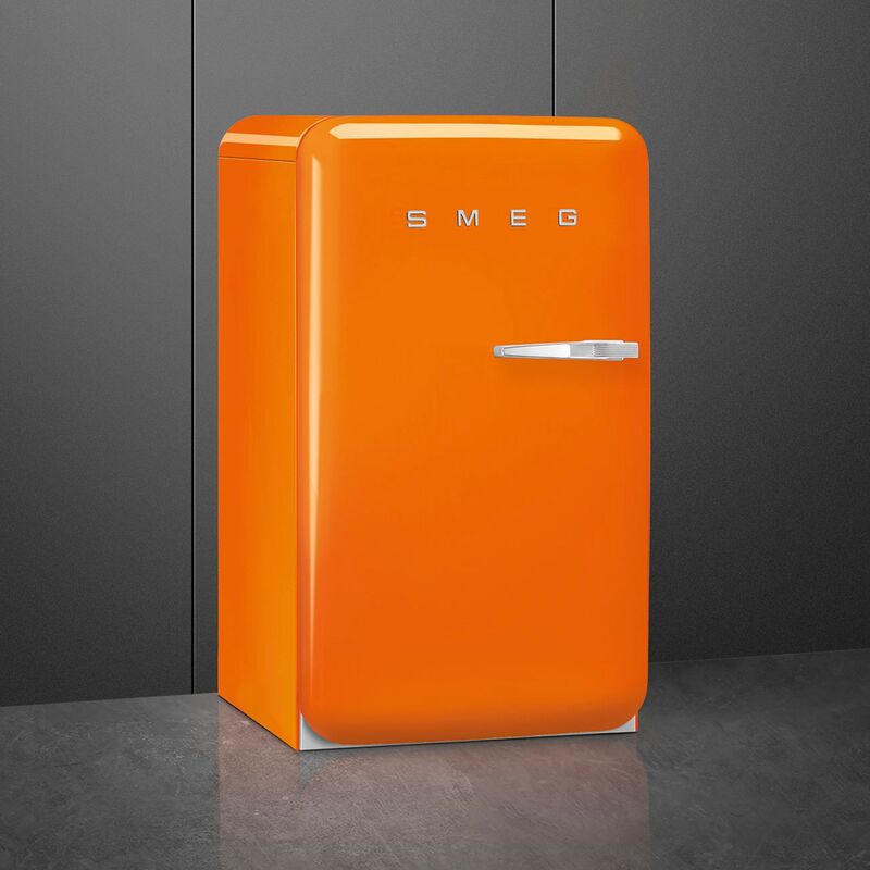 FAB10LBL6 jääkaappi pakastelokerolla, orange