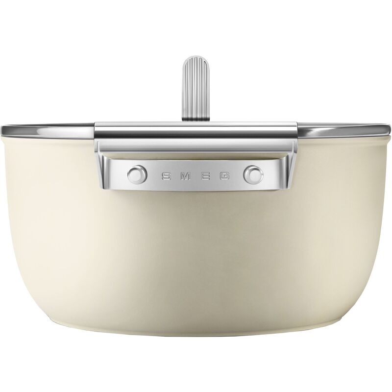 Kattila, kannellinen, 24 cm, kermanvaalea