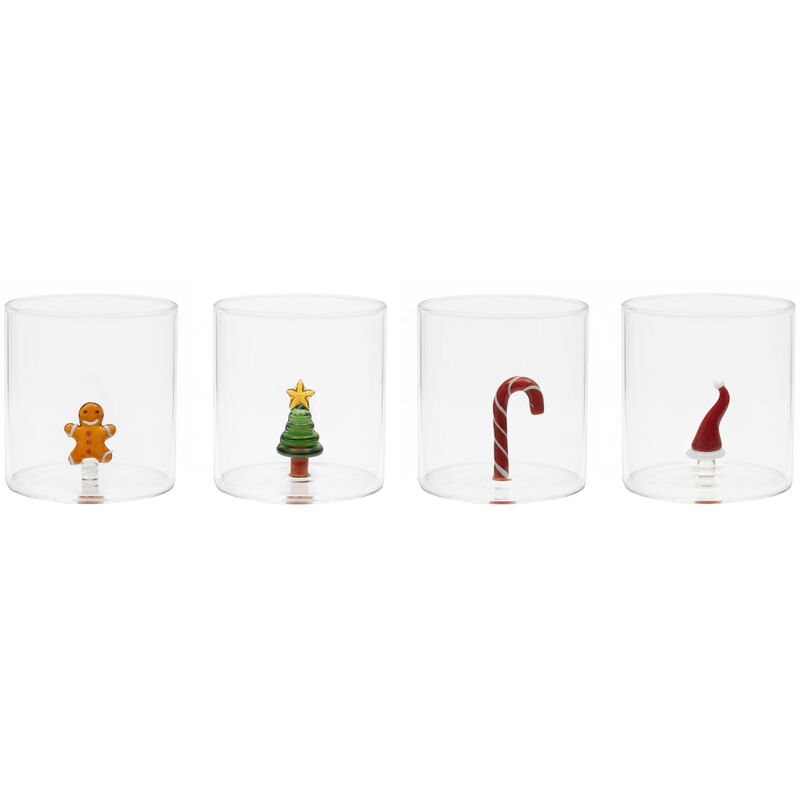 Tumblerglas 4 stk, juletema