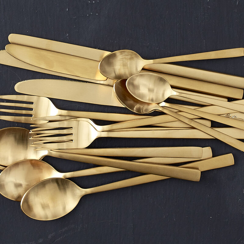 Ruokailuvälineet, 16 osaa - messinki