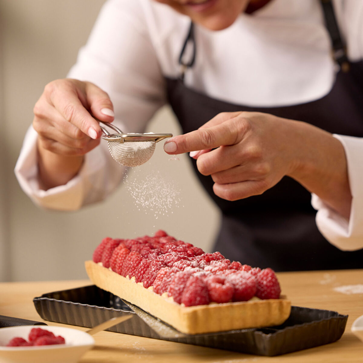 Paiform rektangulær 35×11 cm, mørkegrå