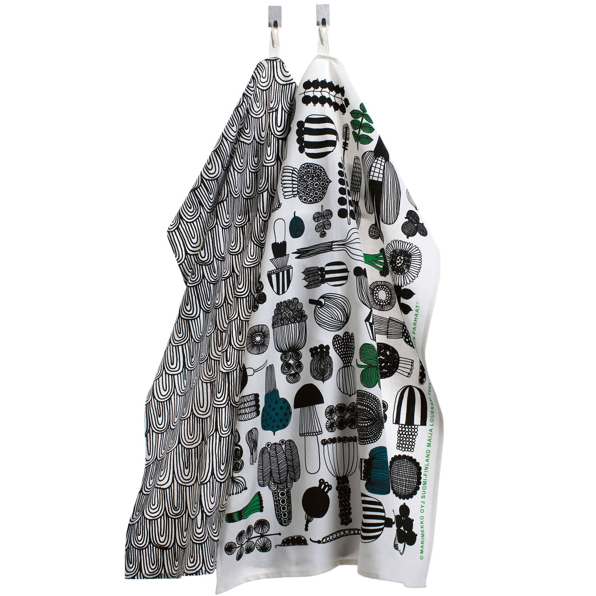 Produktfoto för Marimekko Puutarhurin Pieni kökshandduk 2-pack