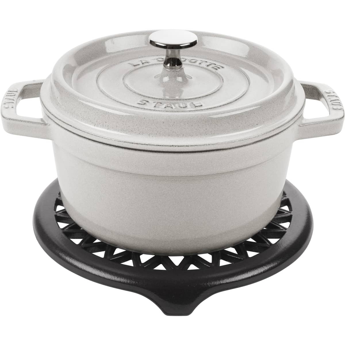 Lilie grytunderlägg 23 cm, black