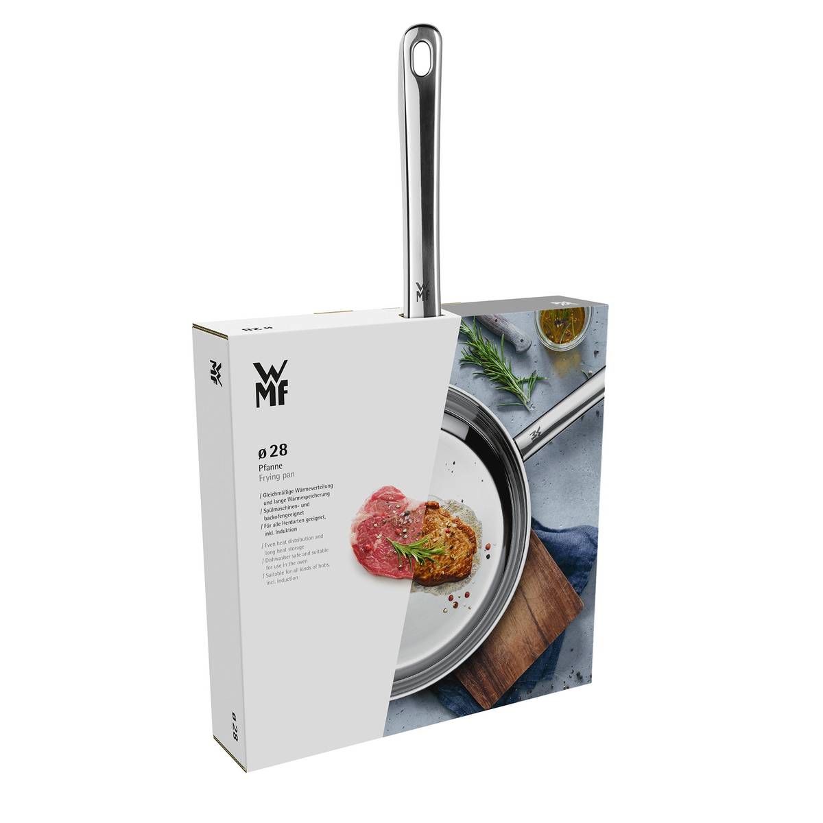 Profi stegepande 28 cm, rustfrit stål