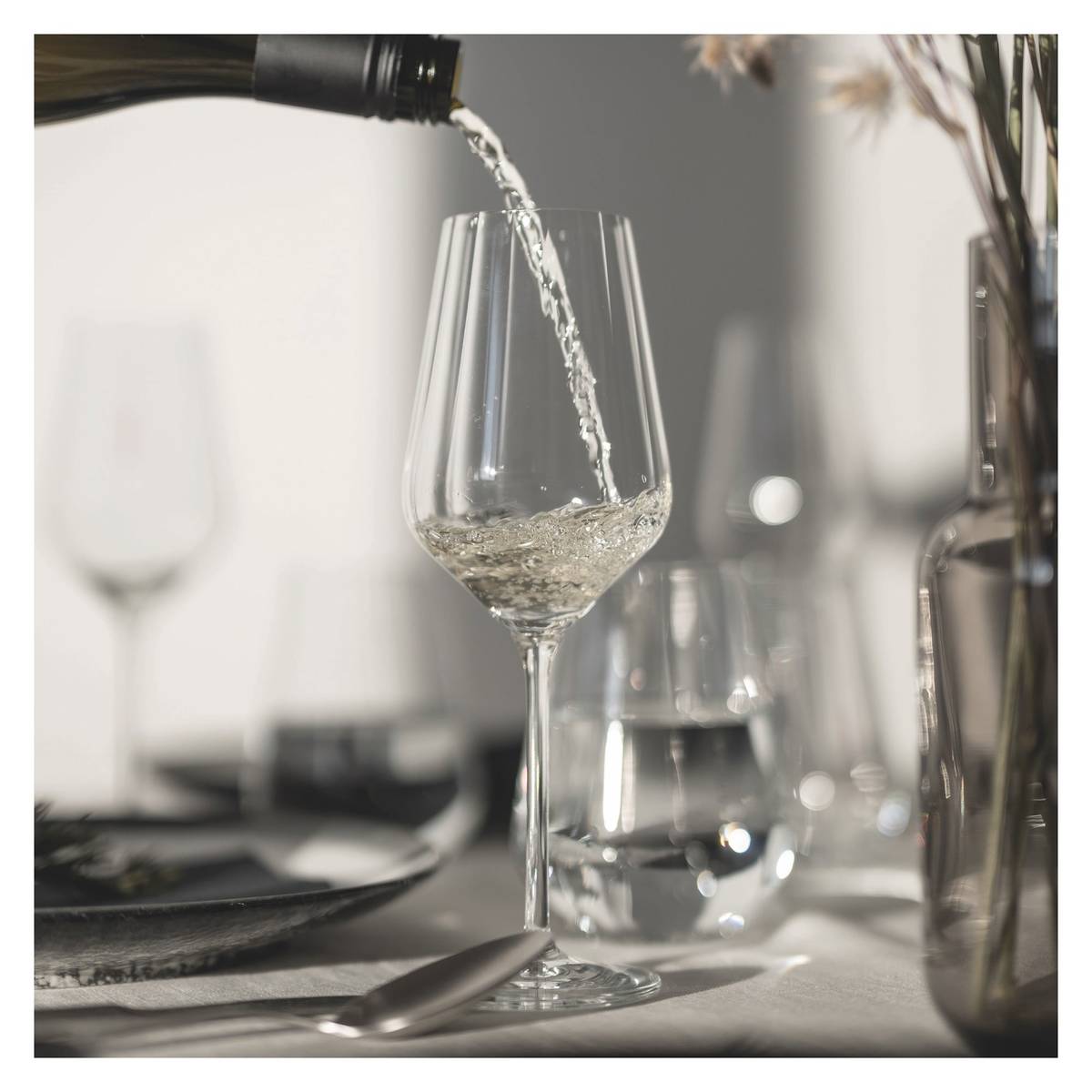 Sternschliff vitvinsglas, 2-pack