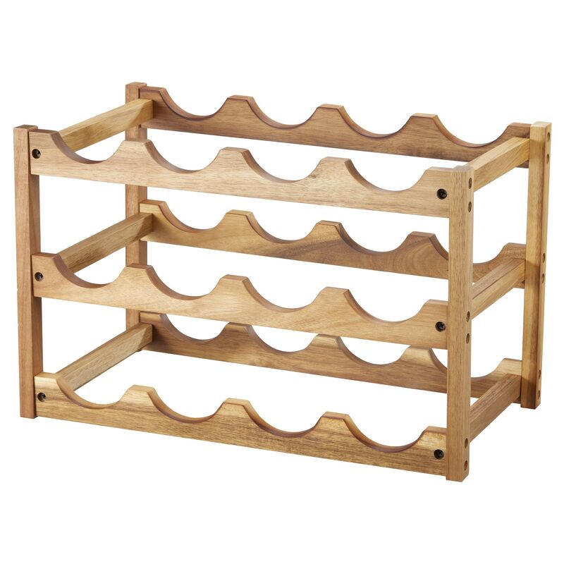 Varo vinreol 12 flasker, akacietræ