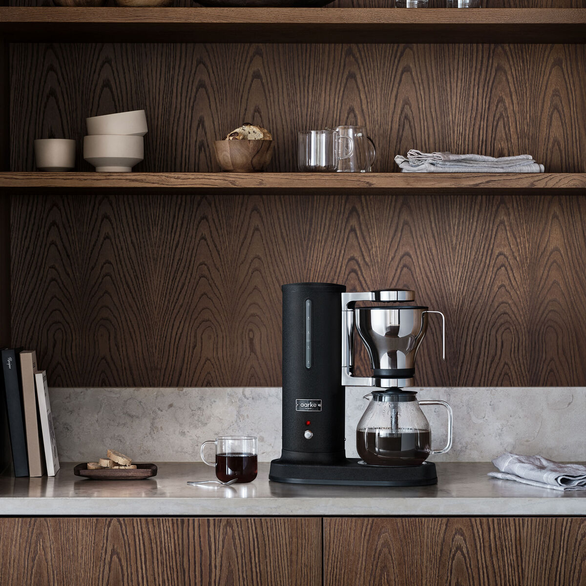 Kaffebryggare, mattsvart