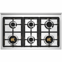 HER106L3ENET Heritage gasspis med trippelugn,100 cm, mattsvart