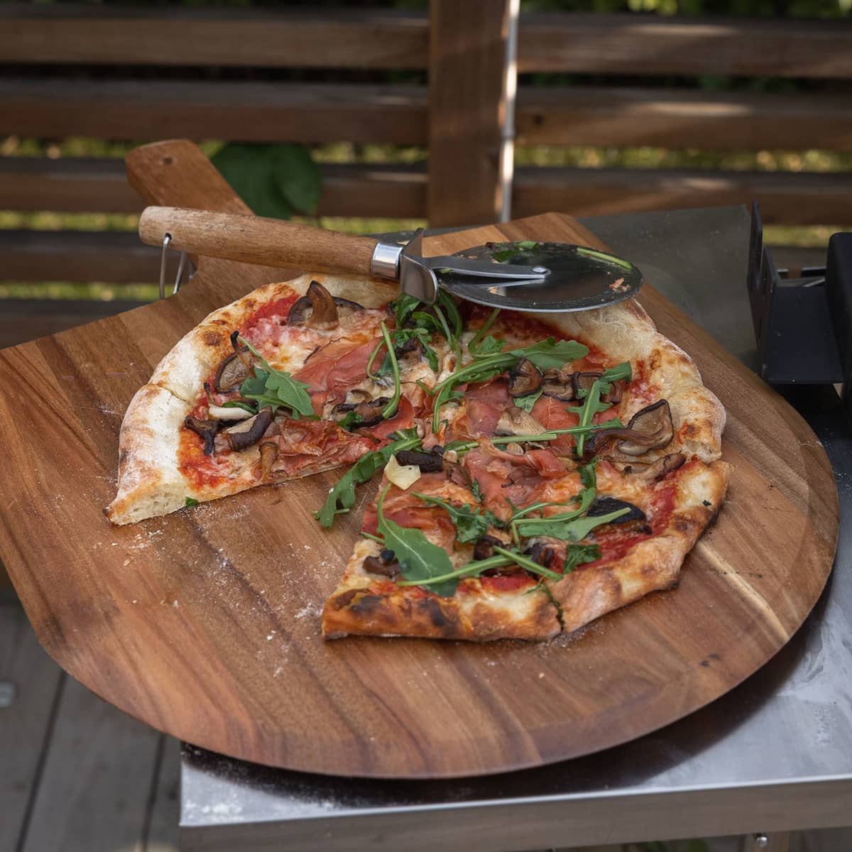 Pizzaspade Akaciaträ