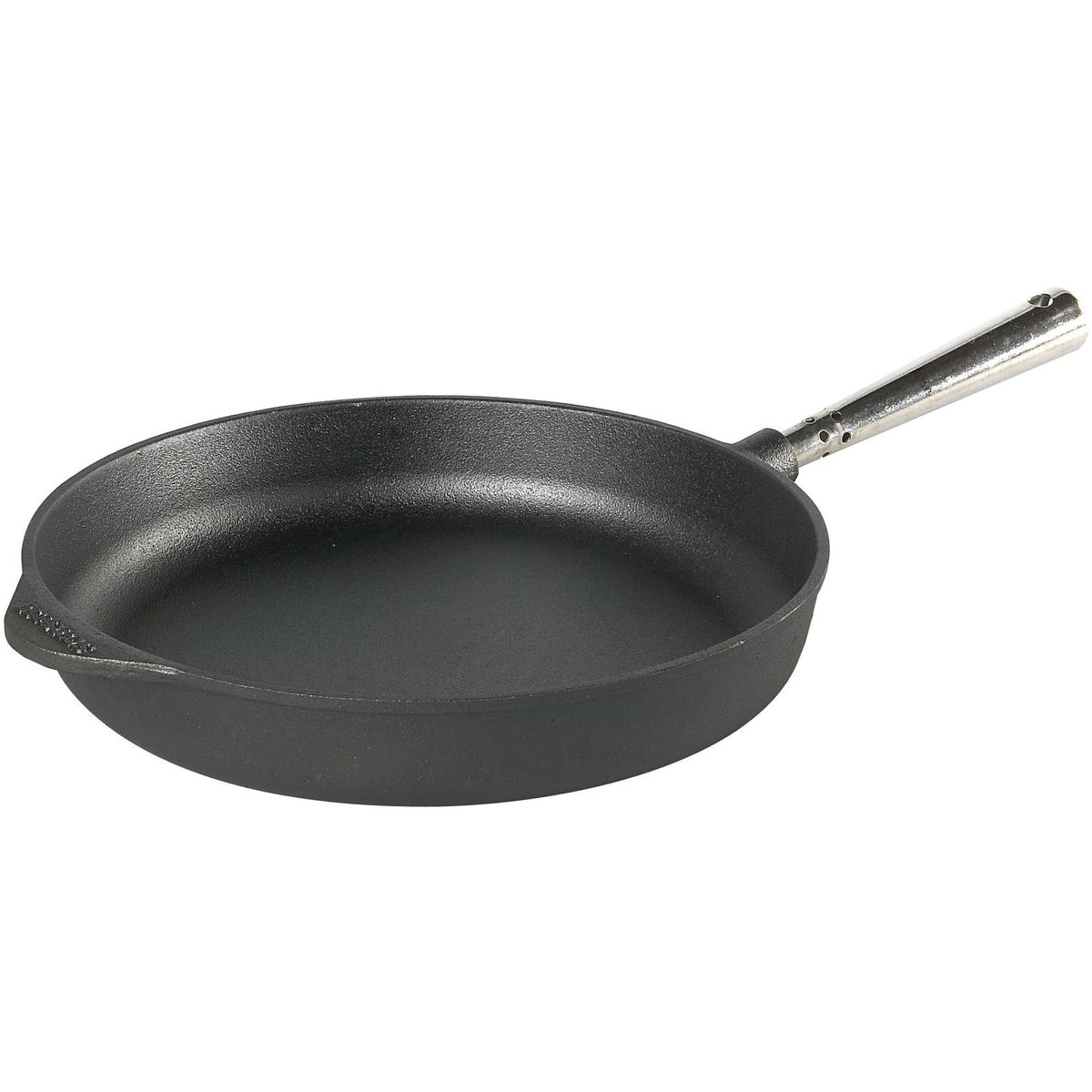 Stekpanna Rak Kant Gjutjärn 28 cm, stålhandtag