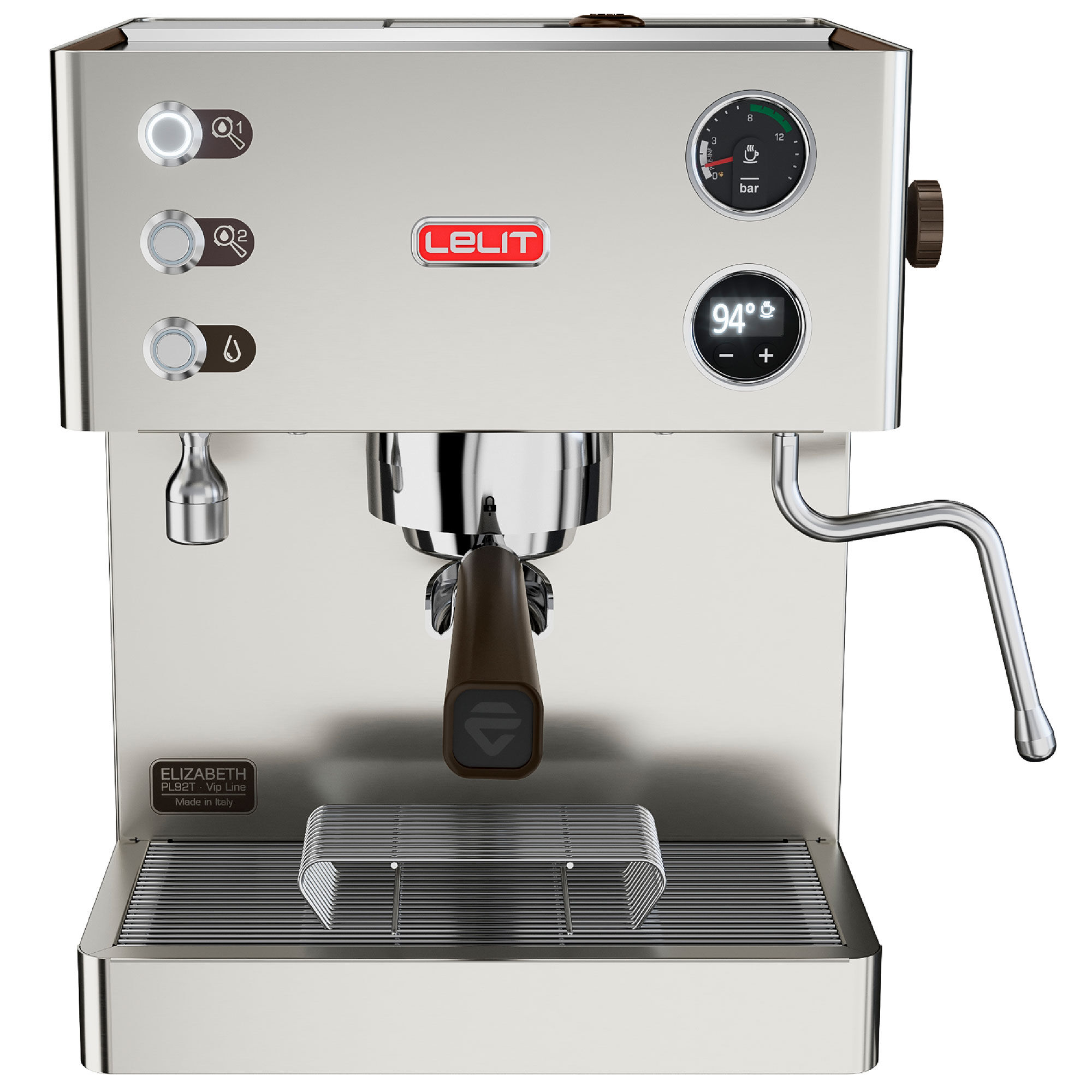 Elizabeth espressomaskin, rostfritt stål