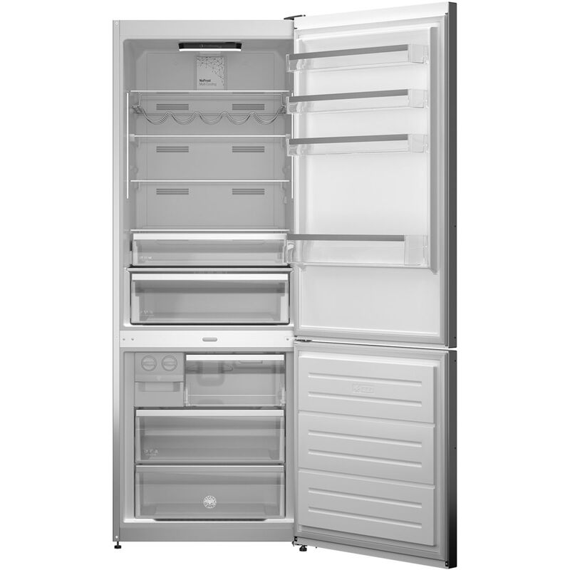 fristående kyl/frys 192 x 70 cm, rostfri