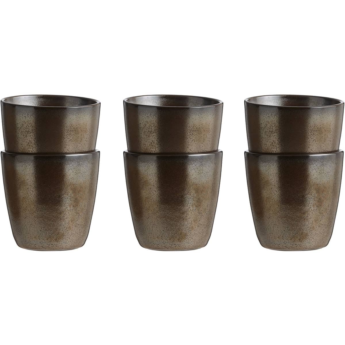 RAW krus, metallic brown, 6 stk.