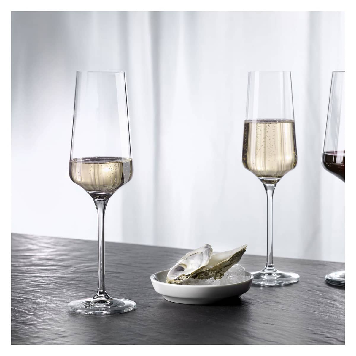 Lichtweiss champagneglas, 2-pack