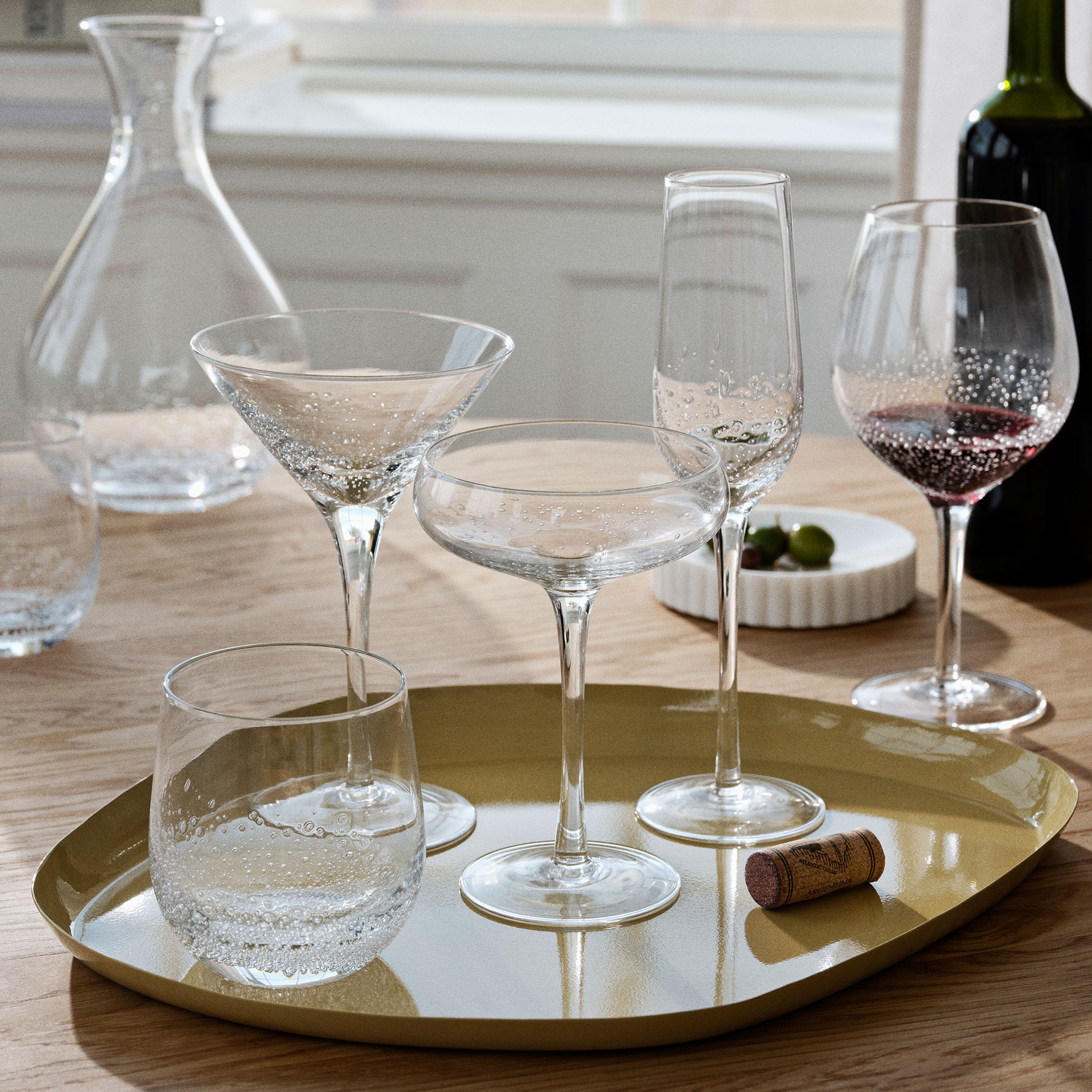 'Bubble' Munblåst cocktailglas