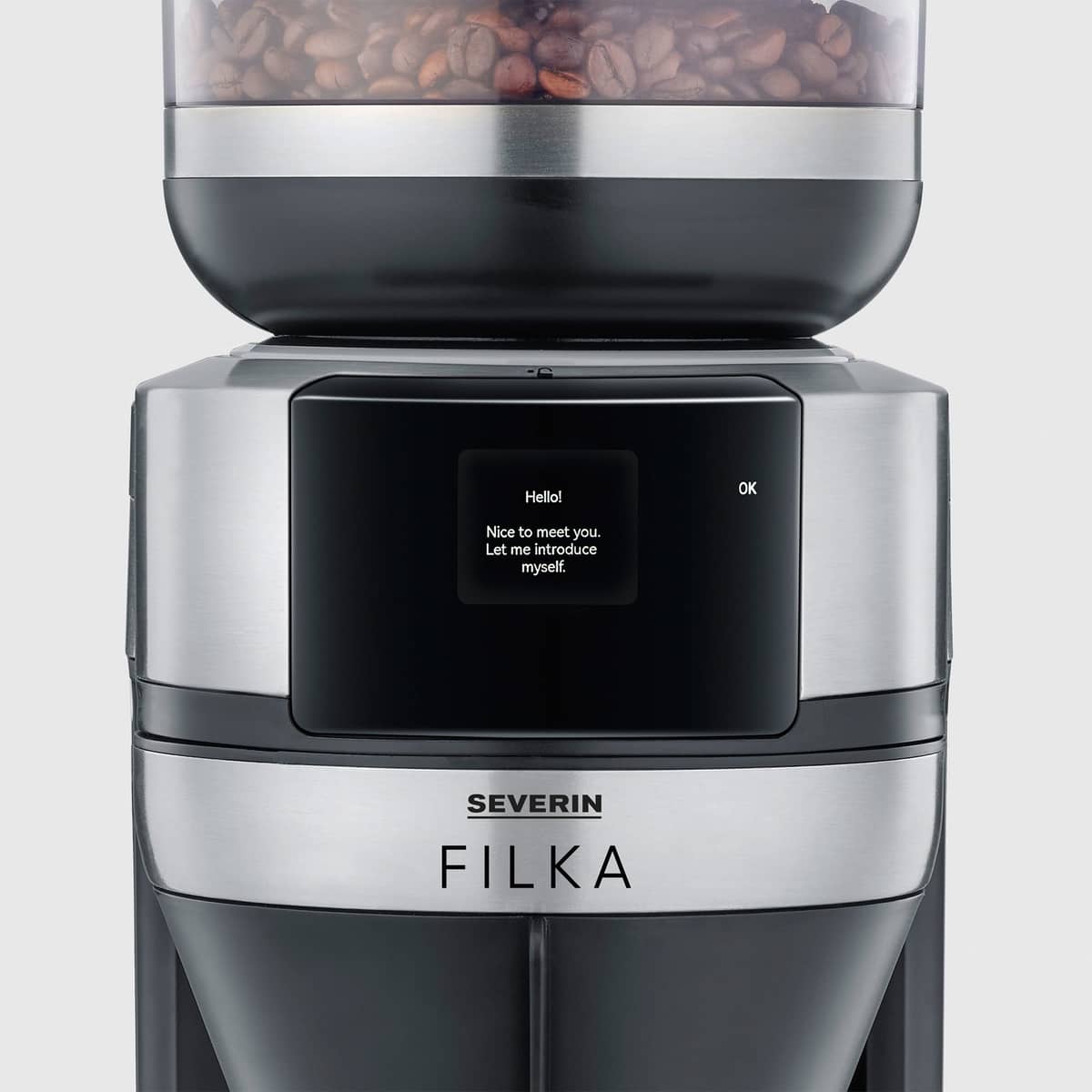 Filka Helautomatisk kaffemaskine m. glaskande