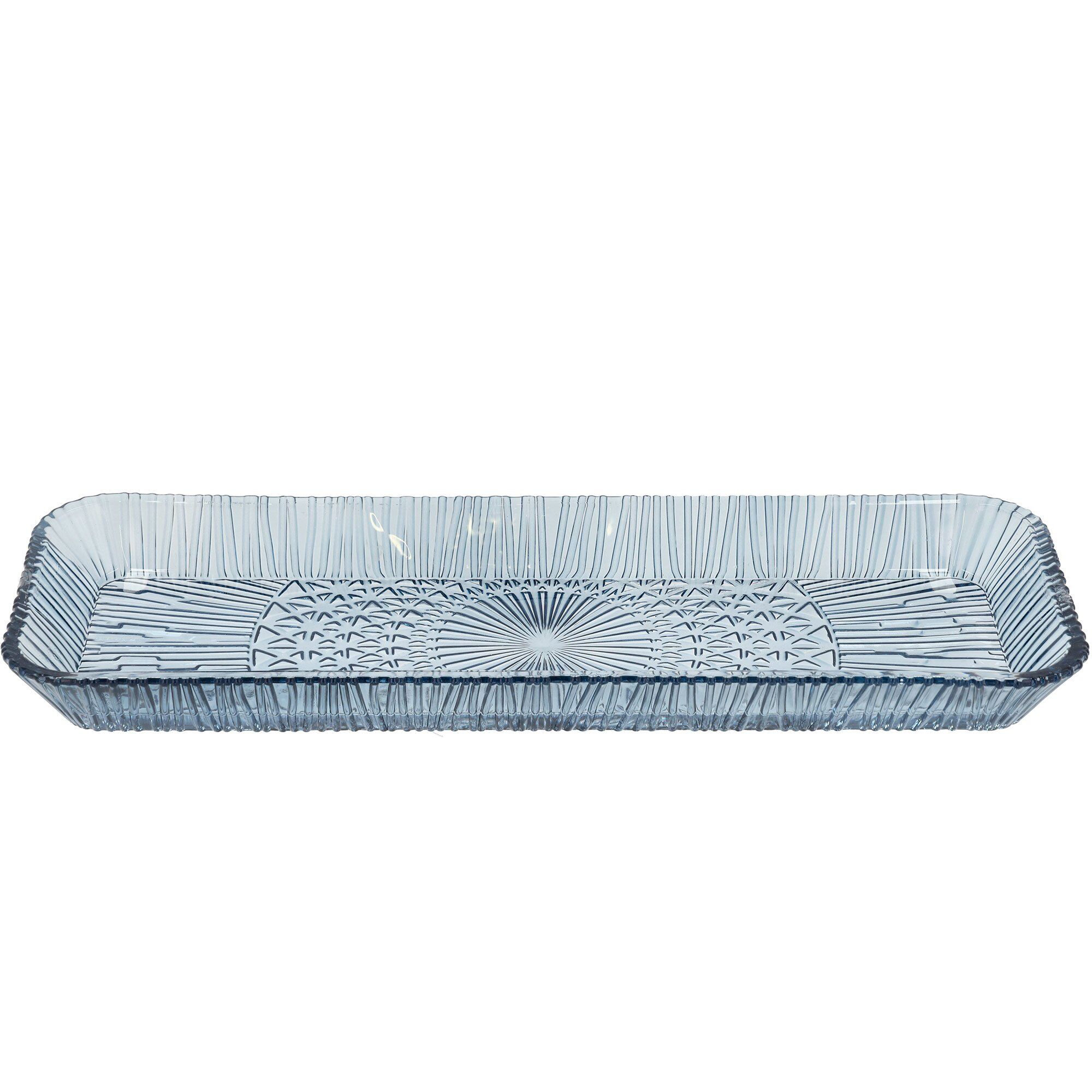 Bitz Kusintha serveringsfat rektangulært 14x38 cm Blue
