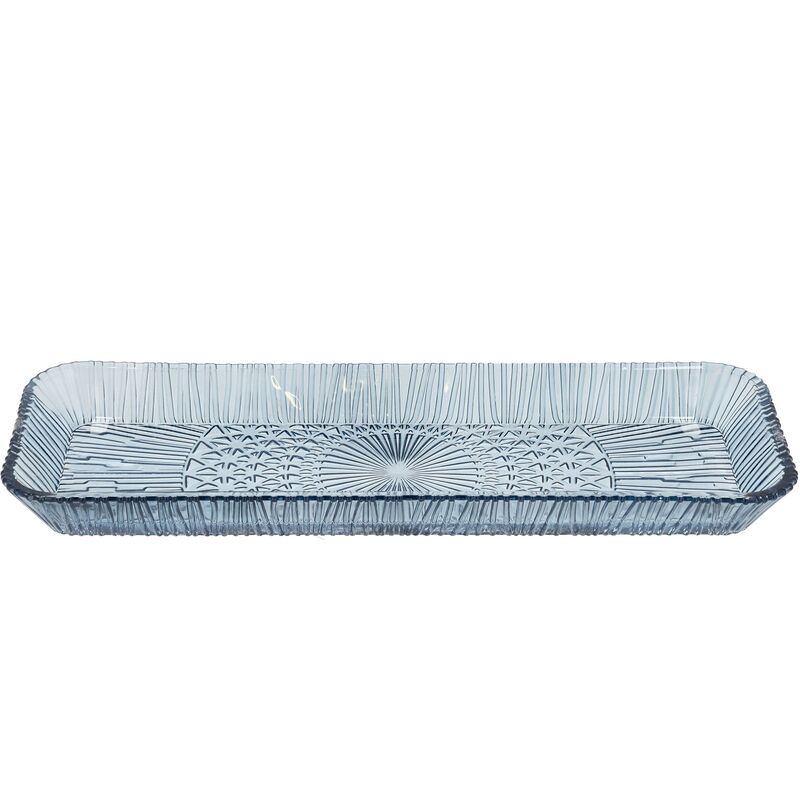 Kusintha serveringsfat 38 x 14 cm, blå