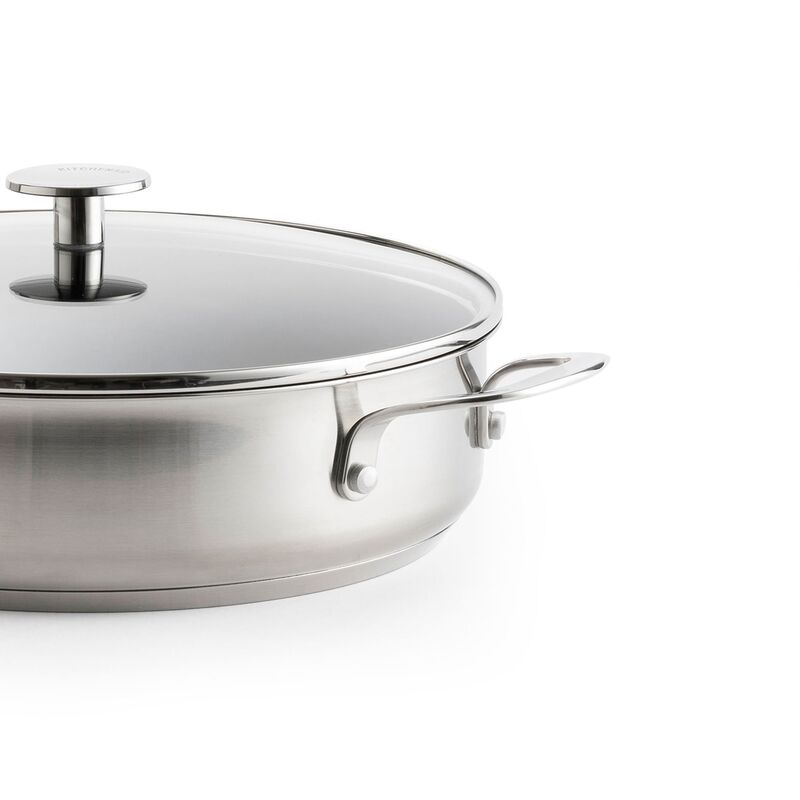 Stekepanne 28 cm, rustfritt stål