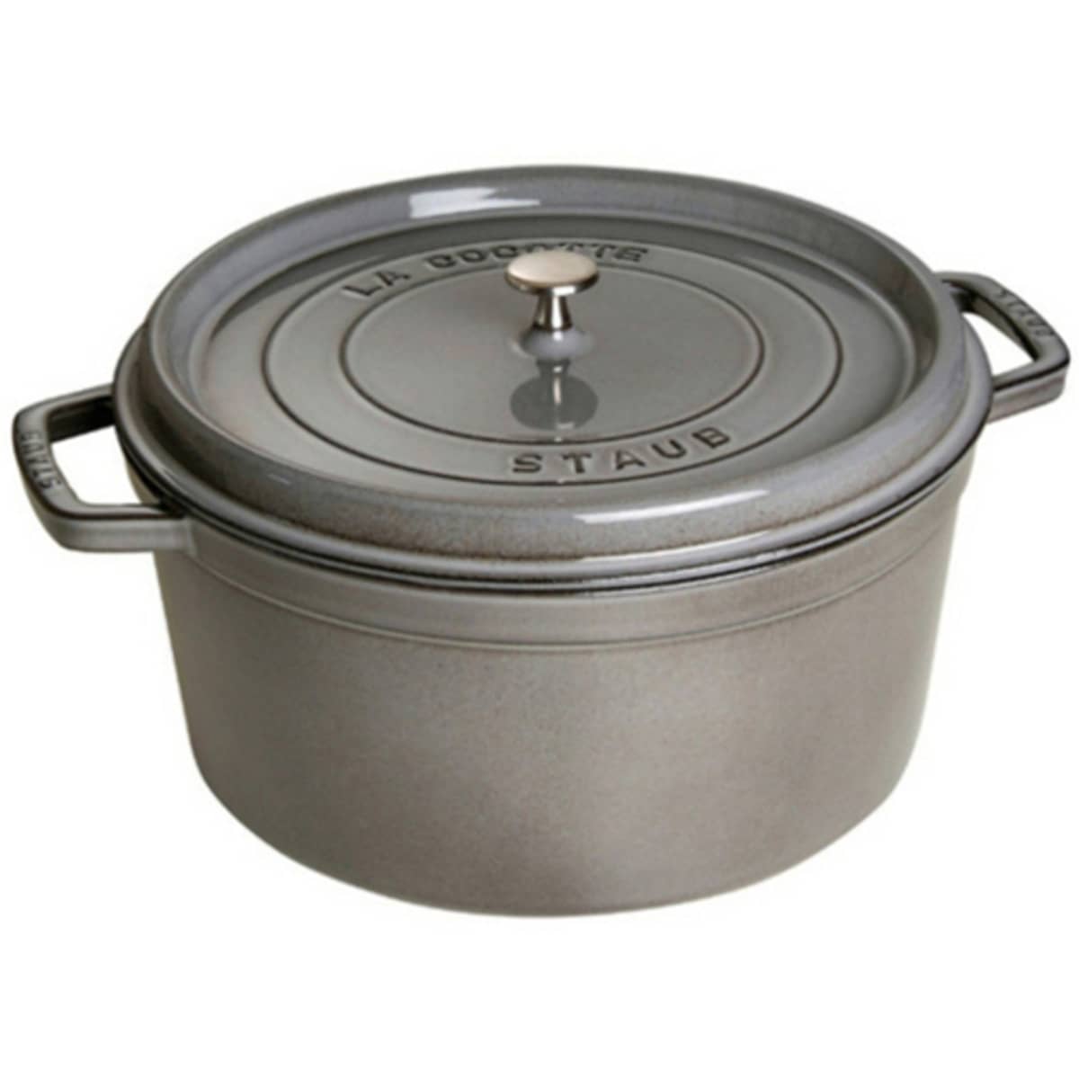 Rund Gryta 34 cm 12,6 liter Grafitgrå