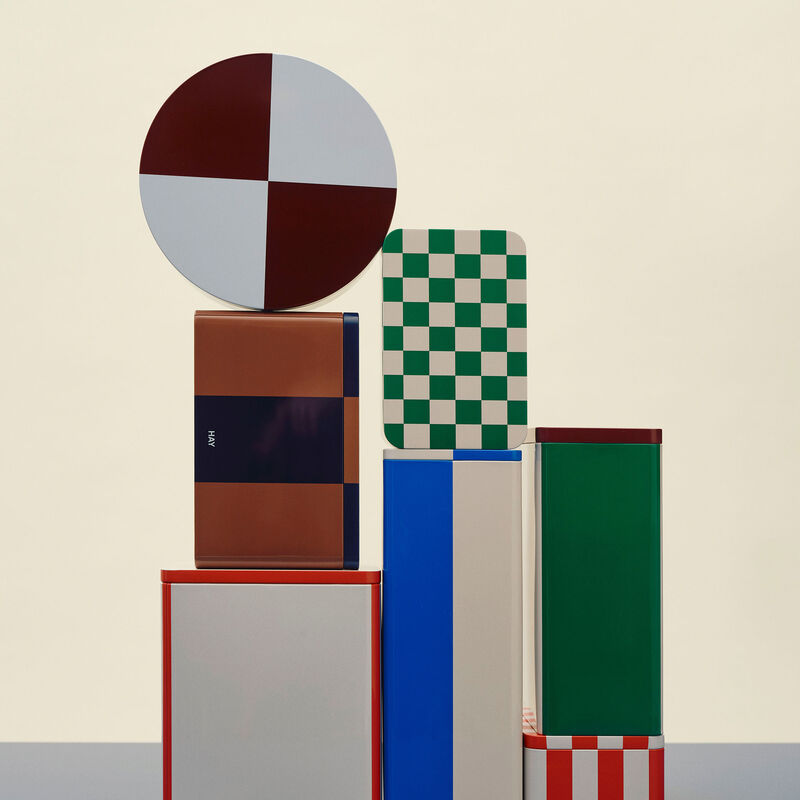 Hay Opbevaringskrukke Plade S Grøn Off-White