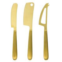 Gyldne osteknive 3 stk, guld