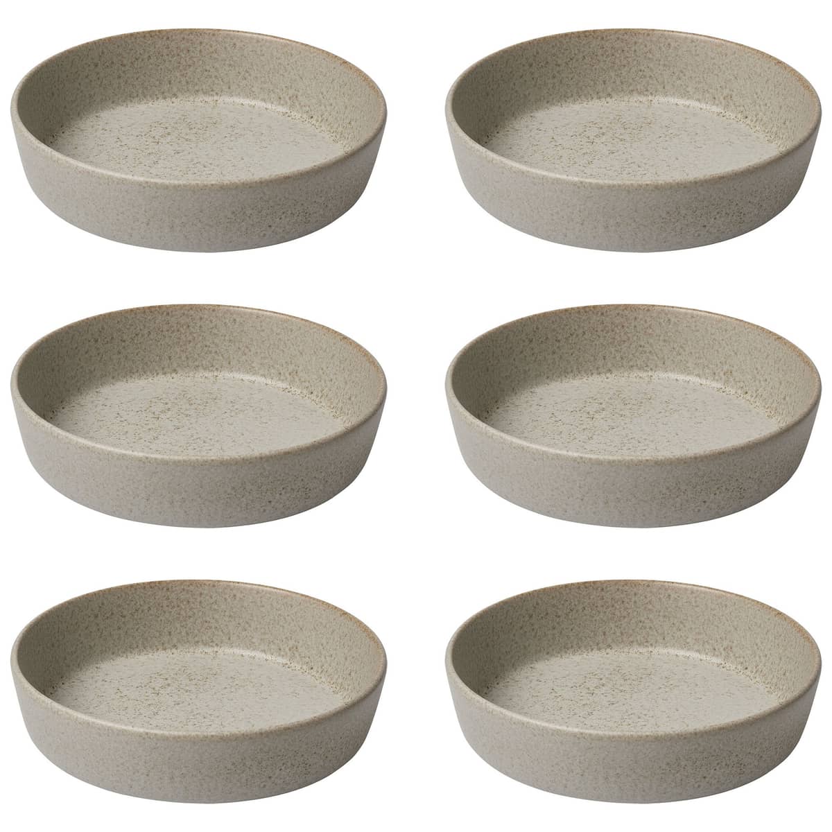RAW dyb tallerken, beige, 6 stk.